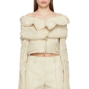 Jacquemus Off-White Le Papier 'La Veste Camargue' Blazer